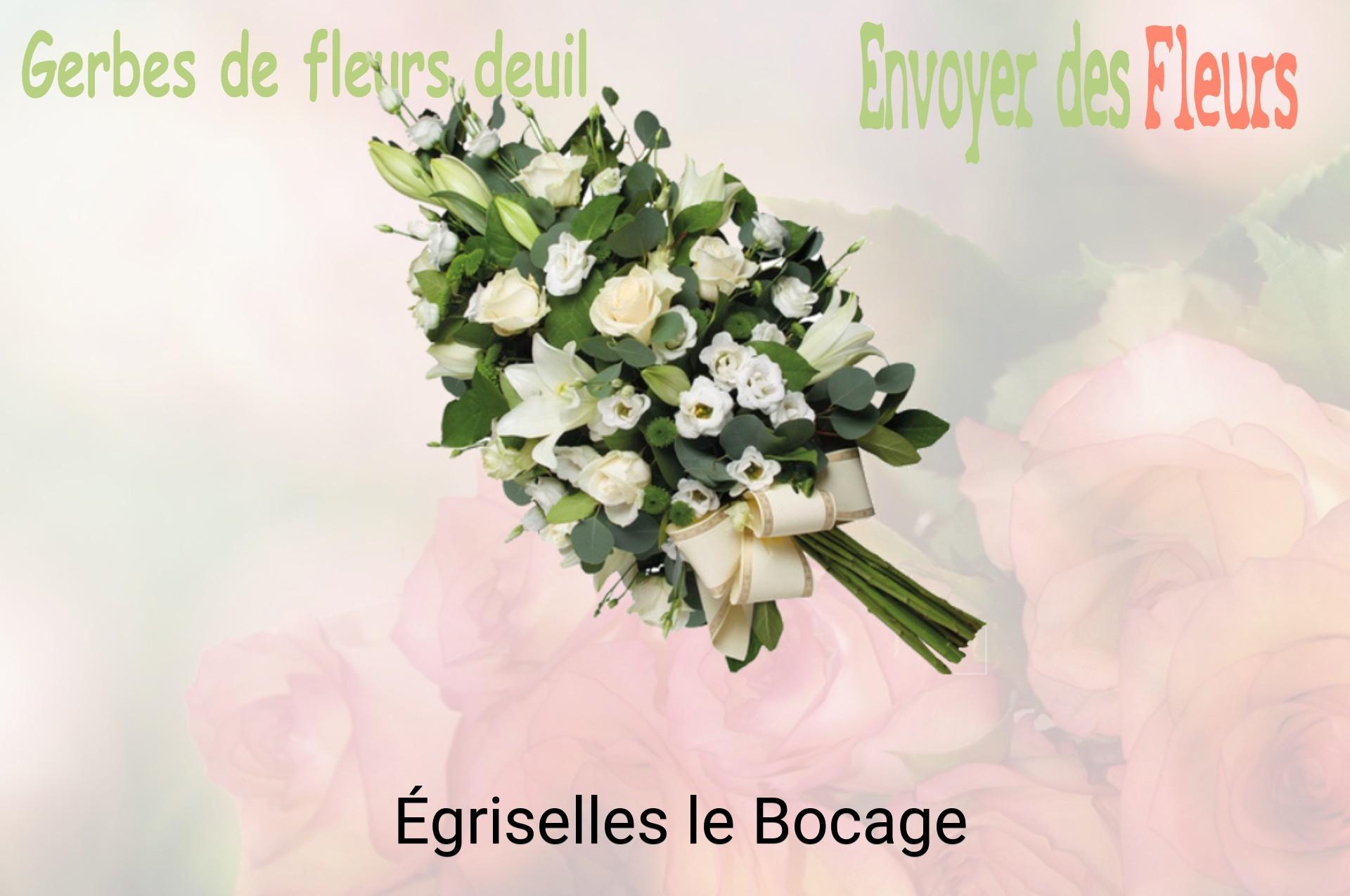Gerbe de fleurs de deuil livrée à Égriselles-le-Bocage